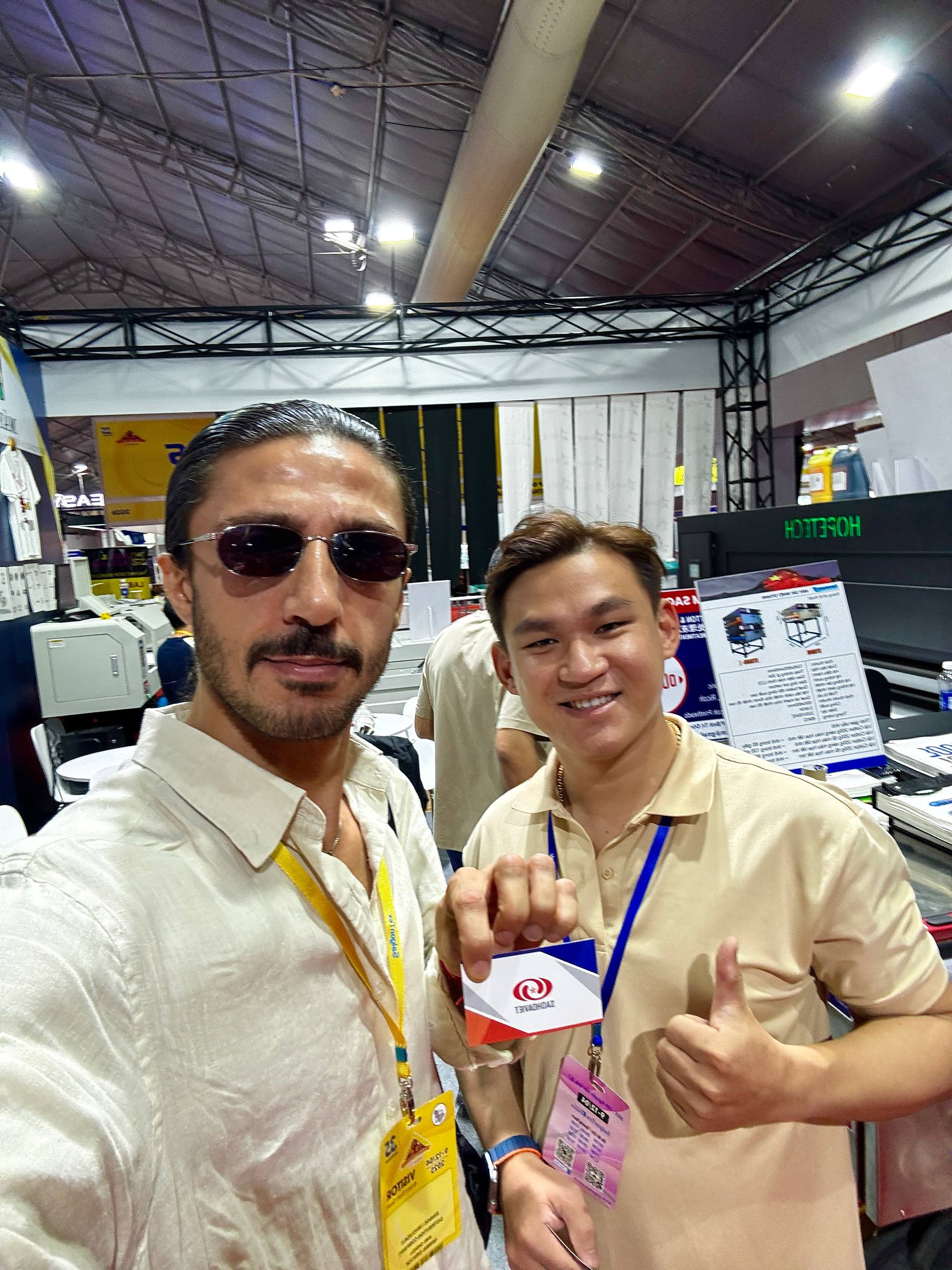 Business Partnership at Trade Show